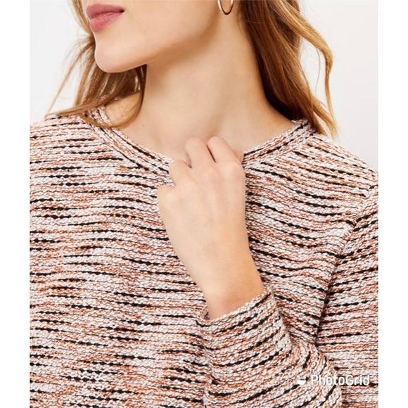 NWT LOFT Boucle Sweatshirt Sz L $54.50! - Picture 3 of 8